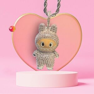 Silver L A B U B U Pendant